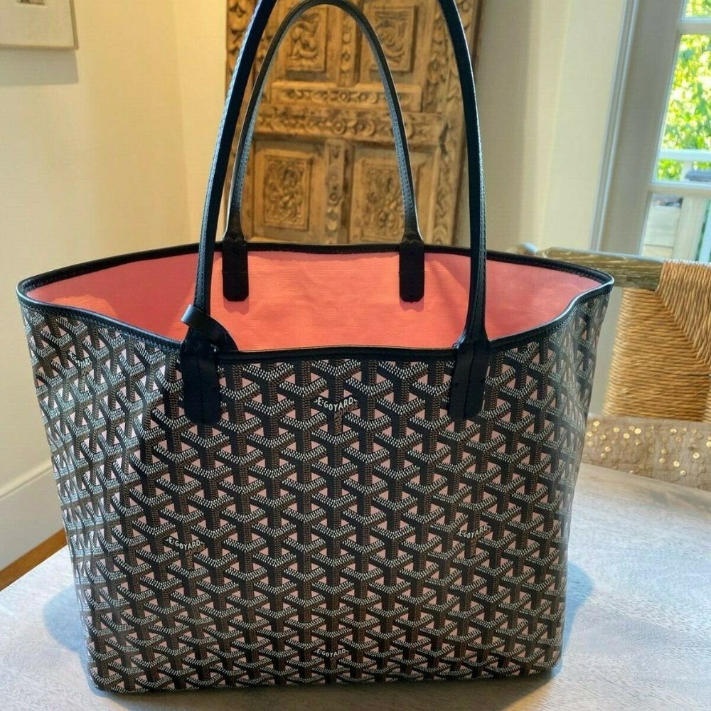 ***SOLD***Goyard Saint Louis Claire Voie PM Black/Rose New!